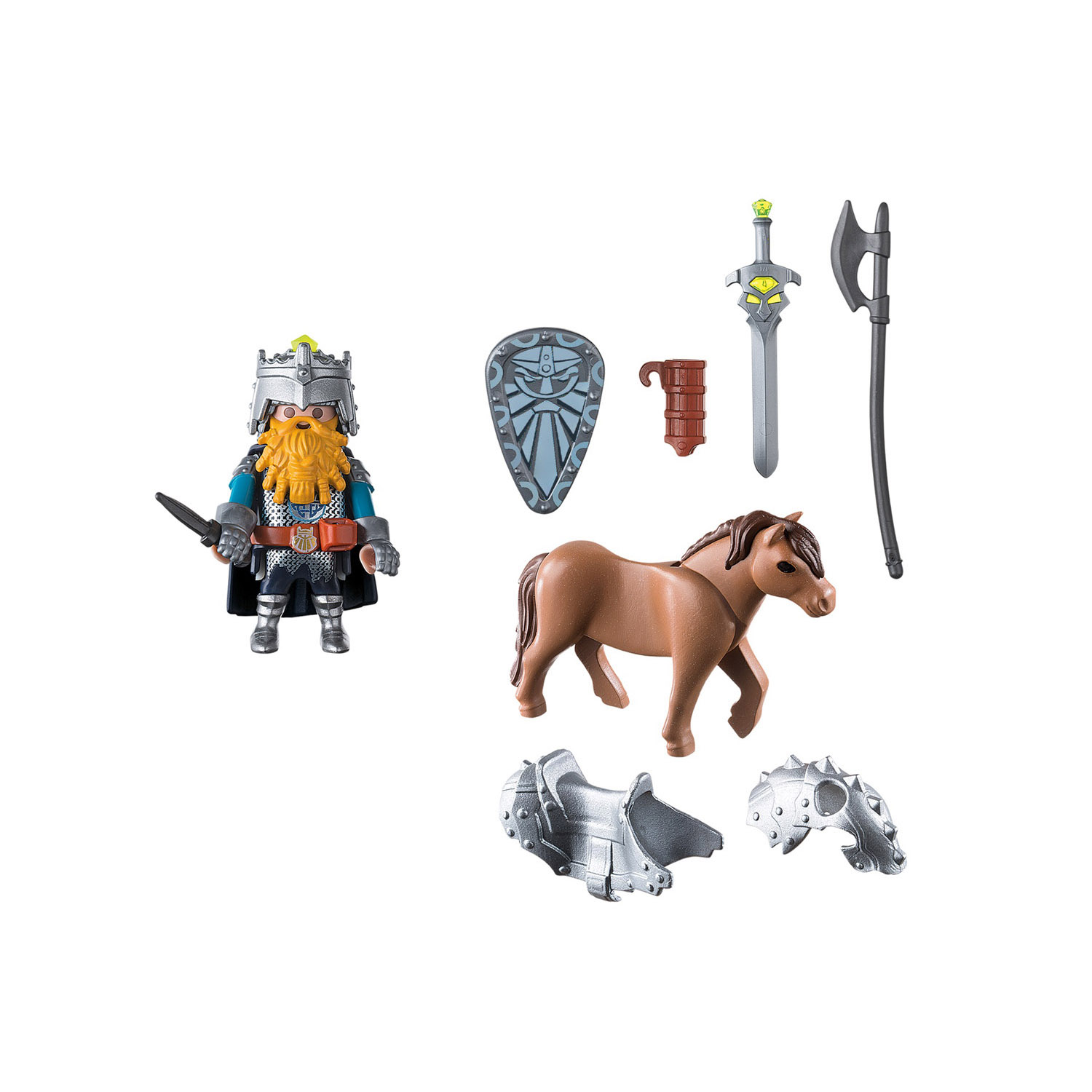 Игровой набор из серии Гномы: Боевой гном на коне  